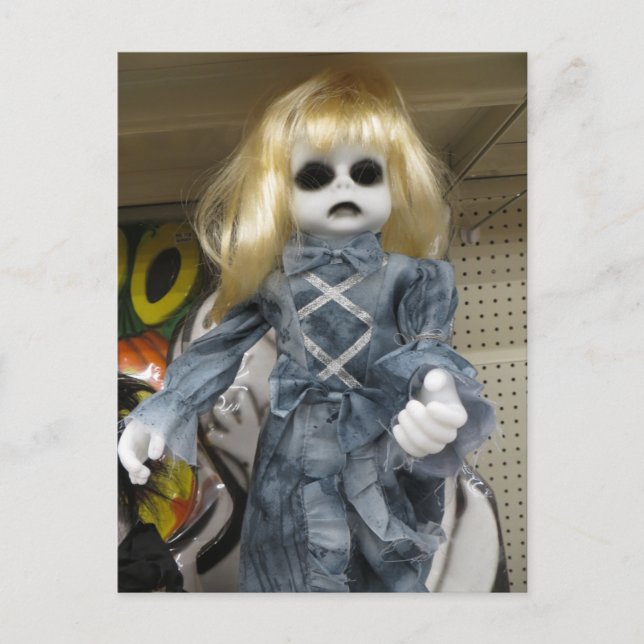 Postal Muñeca Zombie (Anverso)