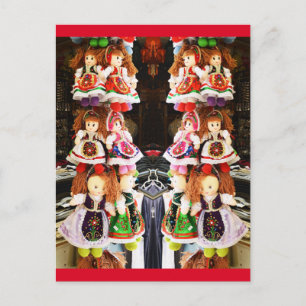 Postal Muñecas de Hungría