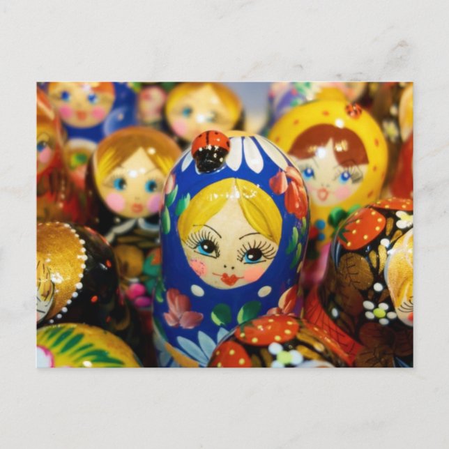 Postal Muñecas de nidificación rusas (Anverso)