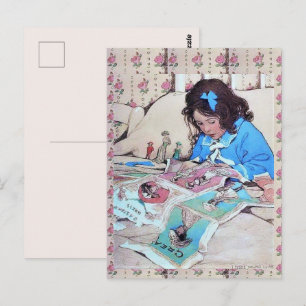 Postal Muñecas de papel de Jessie Wilcox Smith