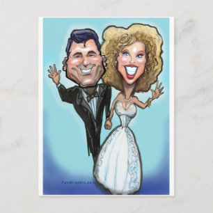 Postal Muñecas de pasteles bodas
