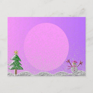 Postal Muñeco de nieve