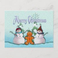 MUÑECO DE NIEVE y HOMBRE DE PAN DE JENGIBRE de