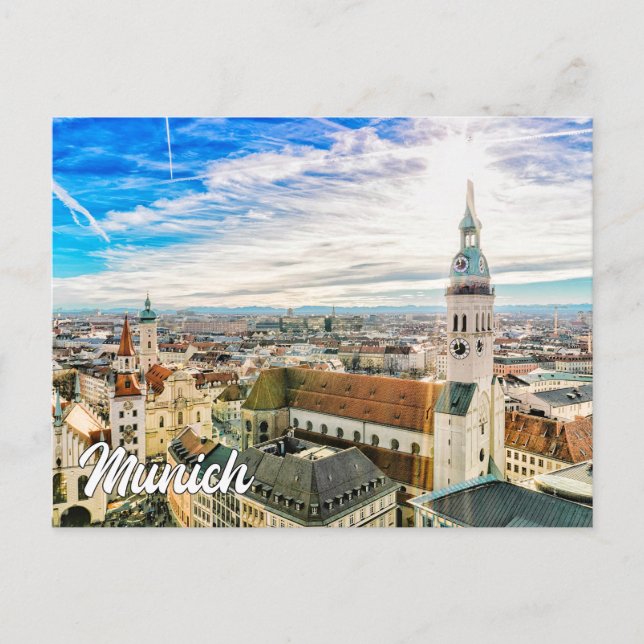 Postal Múnich, Alemania (Anverso)
