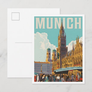 Postal Múnich Alemania Arte Antiguo Viajes