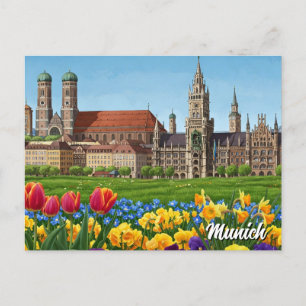 Postal Munich Alemania Viaje
