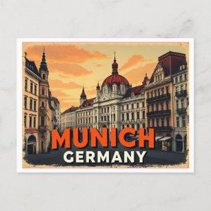 POSTAL MUNICH ALEMANIA VINTAGE