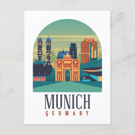 Postal Munich Alemania Vintage