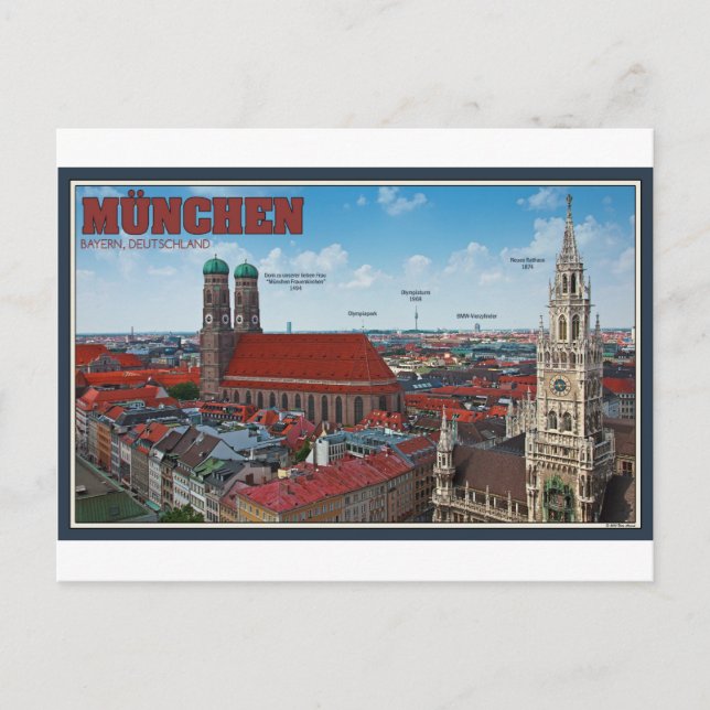 Postal Munich Cityscape (Anverso)
