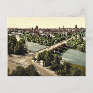 Postal Múnich del Maximilianeum, Baviera, Alemania