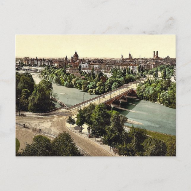 Postal Múnich del Maximilianeum, Baviera, Alemania (Anverso)