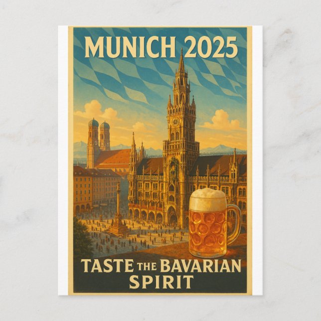 Postal Múnich – “Encanto bávaro Arte (Anverso)