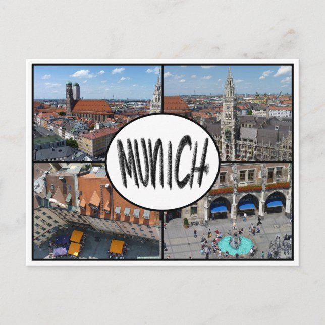 Postal Munich Multiview (Anverso)
