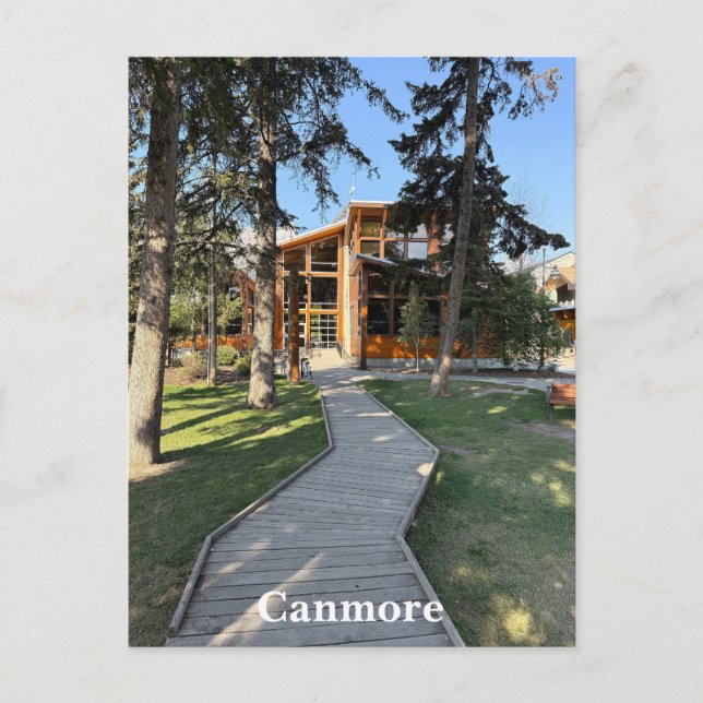 Postal Municipio de Canmore en Alberta Canadá (Anverso)