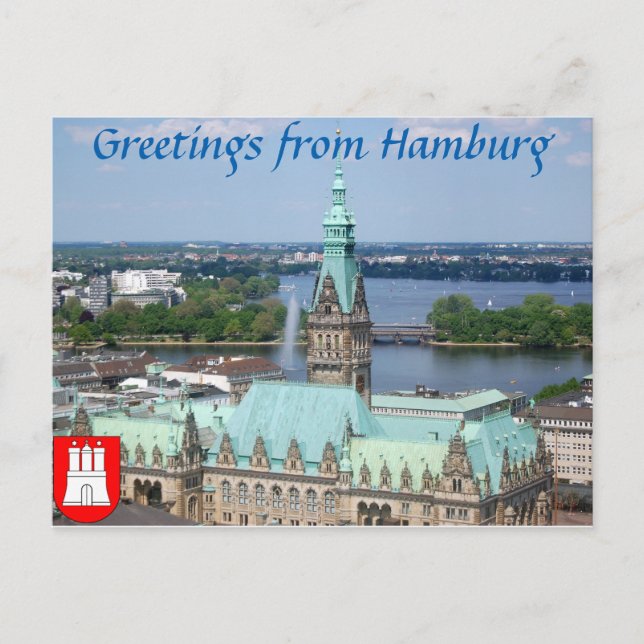 Postal Municipio de Hamburg (Anverso)