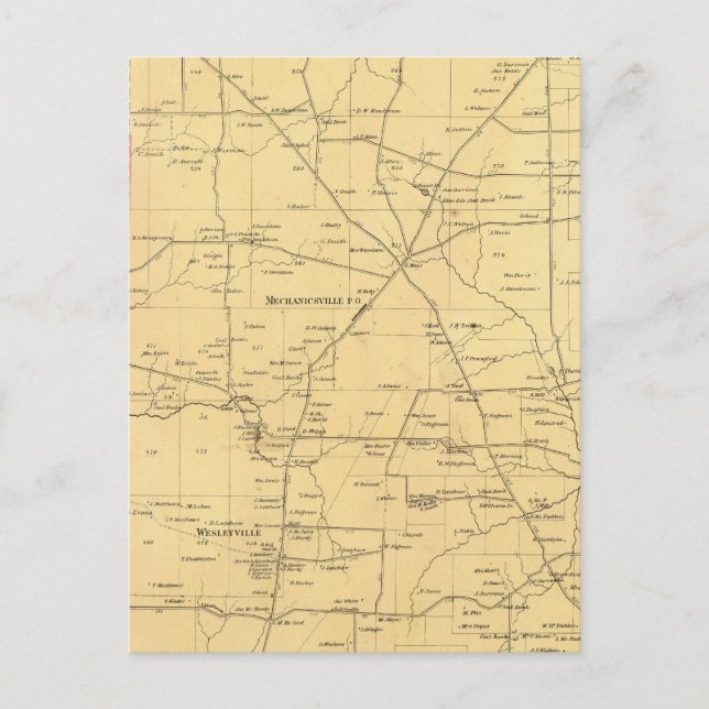 Postal Municipio de Irwin (Anverso)