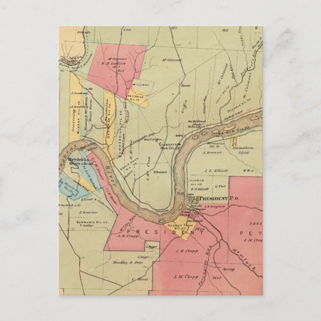 Postal Municipio de President (Anverso)