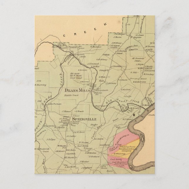 Postal Municipio de Sandy Creek (Anverso)