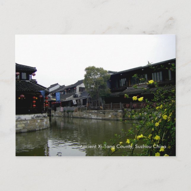 Postal Municipio de Water en Spring/ Suzhou China (Anverso)