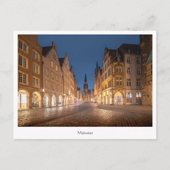 Postal Münster Alemania (Anverso)