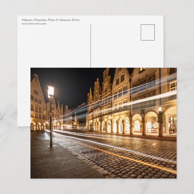 Postal Münster Alemania (Anverso / Reverso)