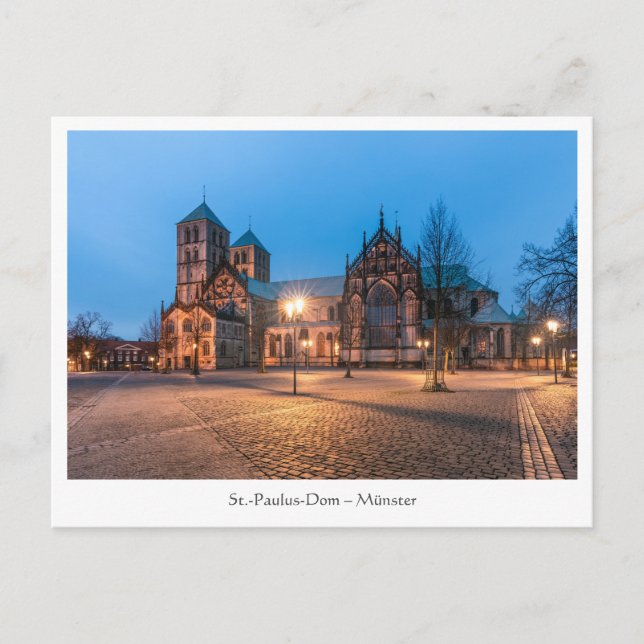 Postal Münster Alemania (Anverso)