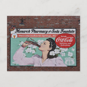 Postal Mural Celebra la Ruta 66, Baxter Springs, Kansas
