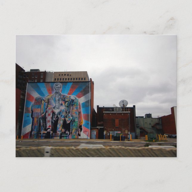 Postal Mural de Abe Lincoln, Lexington, Kentucky (Anverso)