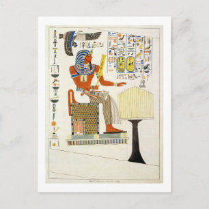 Postal Mural de las tumbas de los reyes de las abejas, di