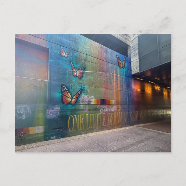 Postal Mural de Mariposa (Anverso)
