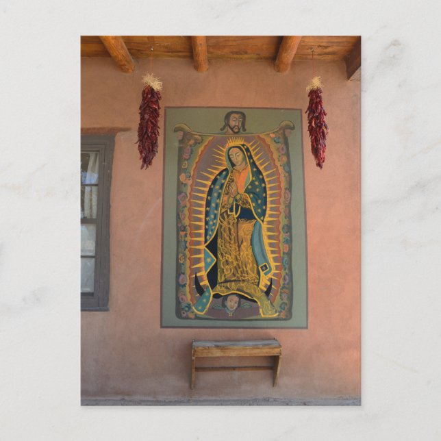Postal Mural de Nuestra Señora de Guadalupe, Nuevo México (Anverso)