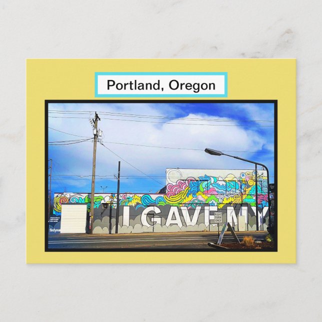 Postal Mural de Portland Oregon (Anverso)