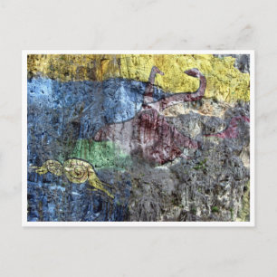 Postal mural de prehistoria