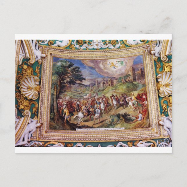 Postal Mural en el museo de Vatican (Anverso)