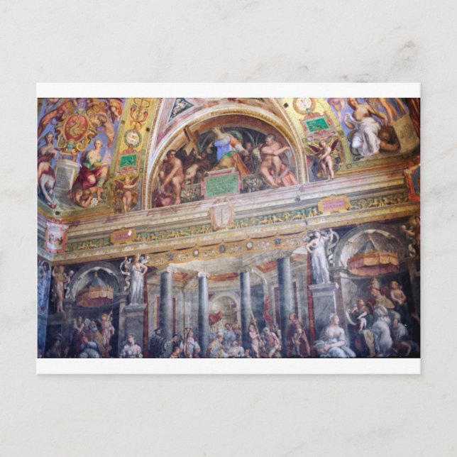 Postal Mural en el Museo Vaticano (Anverso)