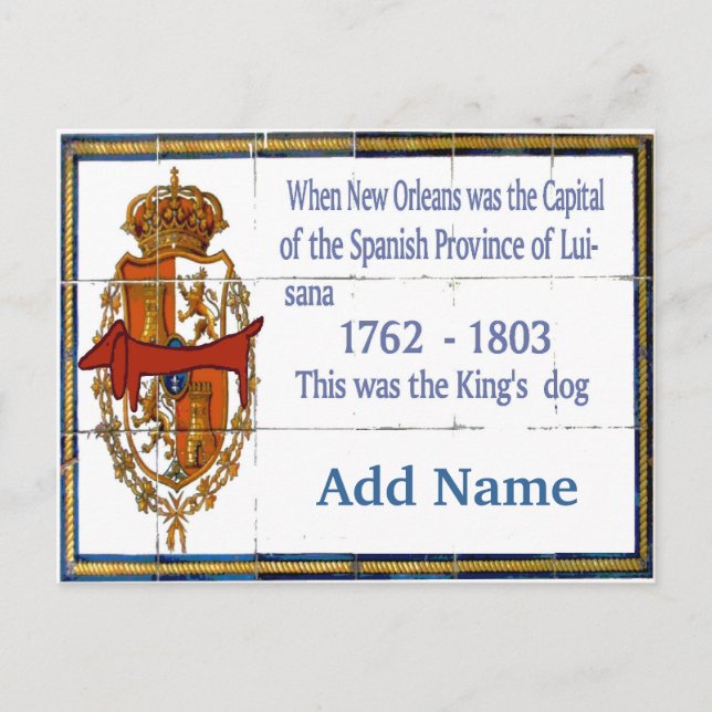 Postal Mural en mosaico Dachshund personalizado (Anverso)