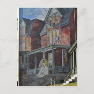 Postal Mural: Novia entrando a su "casa".