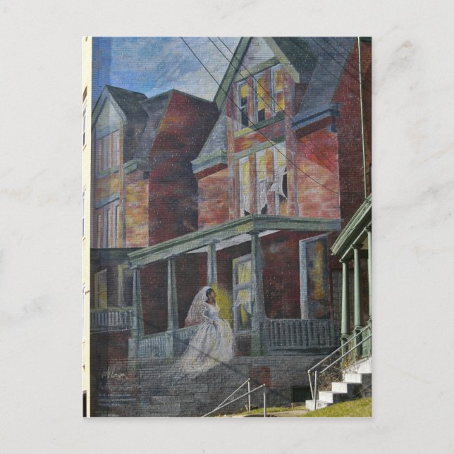 Postal Mural: Novia entrando a su "casa." (Anverso)