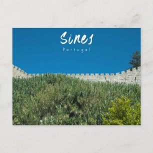 Postal Muralla del Castillo de Sines - Portugal
