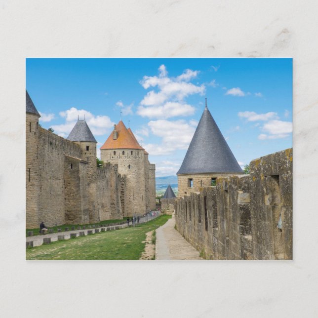 Postal Murallas medievales de Carcassonne (Anverso)