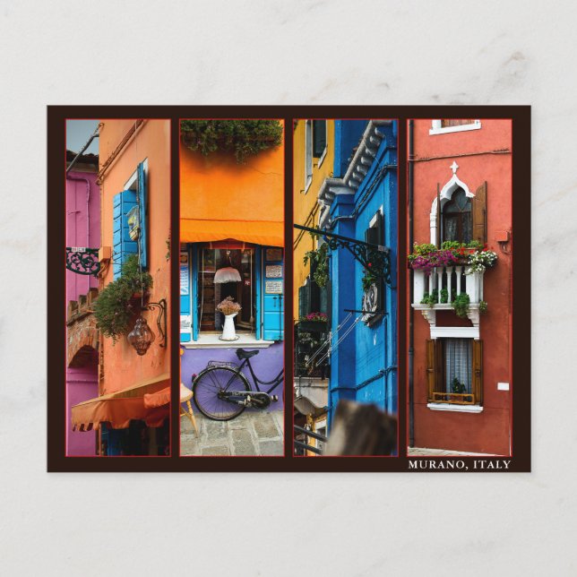 Postal Murano, Italia 4 Personalizado Collage de fotos (Anverso)