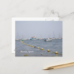 Postal Murcia, barcos de España en el puerto