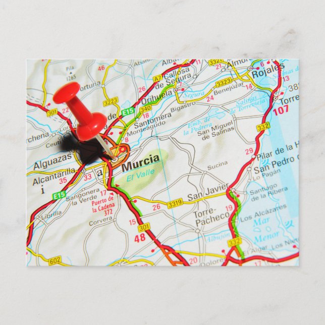 Postal Murcia, España (Anverso)