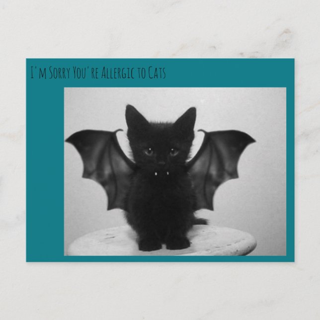 Postal murciélago kitsch (Anverso)