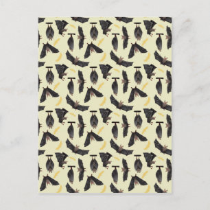 Postal murciélagos amarillos