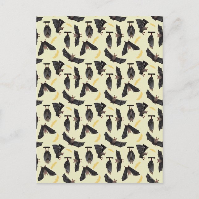 Postal murciélagos amarillos (Anverso)