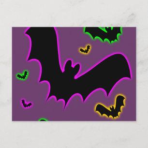 Postal Murciélagos de brillo vampiro