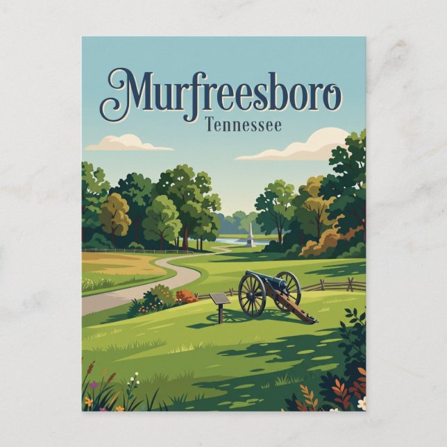 Postal Murfreesboro, Tennessee (Anverso)