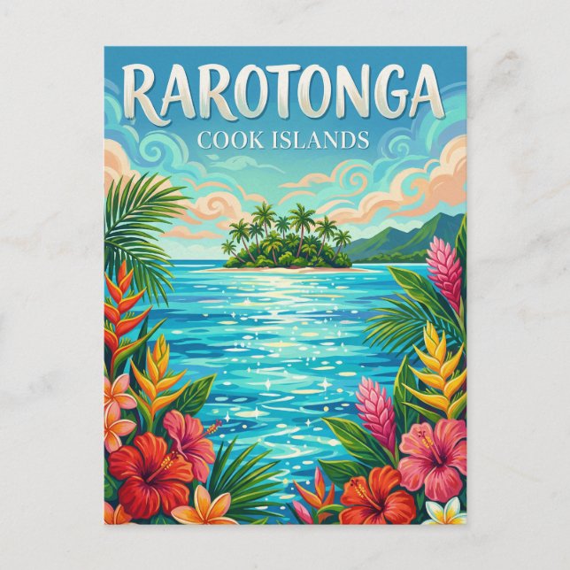 Postal Muri Lagoon Cook Islands (Anverso)