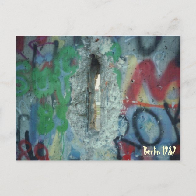 Postal Muro de Berlín - Dos días después - 1989 (Anverso)